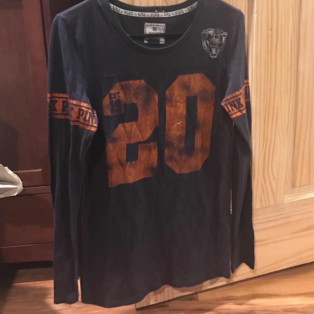 PINK Victoria's Secret Navy Athletic Number 20 Long Sleeve Top